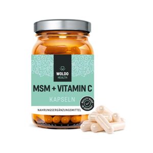 MSM + vitamín C, 180 kapslí