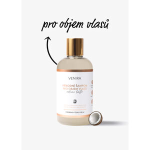VENIRA přírodní šampon pro objem vlasů - VOLUME BOOSTER, kokos, 300 ml
