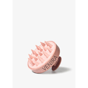 VENIRA stimulující masážní kartáč pro vlasovou pokožku, růžový