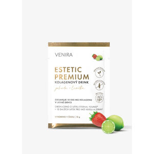 VENIRA ESTETIC PREMIUM kolagenový drink pro vlasy, nehty a pleť - vzorek, jahoda-limetka, 12 g