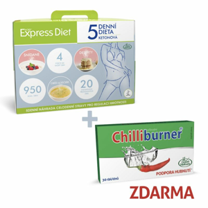 5denní dieta Express Diet (20 jídel, 1180 g) + Chilliburner ZDARMA