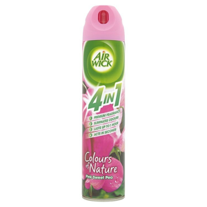 
				Airwick Colours of Nature 4in1 aerosolový sprej růžové květy středomoří 240 ml
		