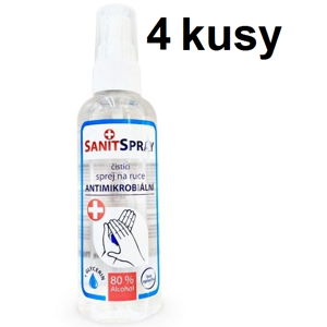 
				Alpa SanitSpray Antimikrobiální bezoplachový čistící sprej na ruce 150 ml (4 KUSY)
		