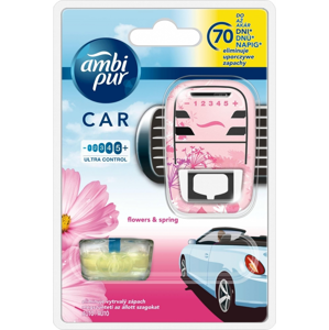 Ambi Pur Car Flowers & Spring osvěžovač, strojek + náplň 7 ml