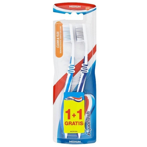 Aquafresh zubní kartáček flex clean medium duopack 2ks