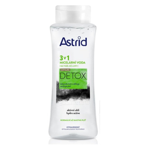 Astrid ASTRID CITYLIFE Detox Micelární voda 3v1 pro normální až mastnou pleť 400 ml