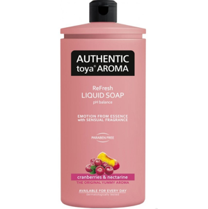 
				Authentic toya Aroma cranberries & nectarine náhradní náplň tekuté mýdlo, 600 ml
		