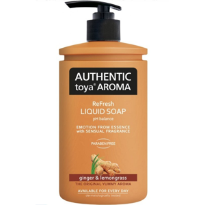 Authentic toya Aroma ginger & lemongrass tekuté mýdlo, 400 ml
