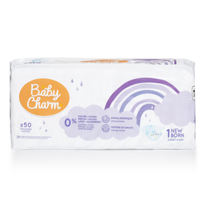 Baby Charm Super Dry Flex vel.1 Newborn 2-5kg (50 ks)