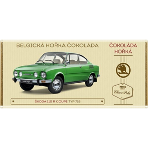 
				Belgická čokoláda hořká - Škoda 110 R Coupé, typ 718, 100 g (zelená)
		