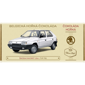 
				Belgická čokoláda hořká - Škoda Favorit 136 L, typ 781, 100 g (bílá)
		