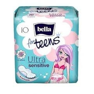 
				Bella For Teens Ultra Sensitive hygienické vložky s křidélky a jemnou vůní 10 ks/bal.
		