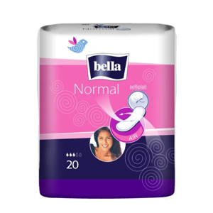 Bella Normal hygienické vložky bez křidélek a bez parfemace 20 ks/bal.