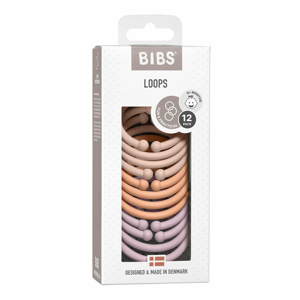 BIBS Loops kroužky 12 ks - Blush / Peach / Dusky Lilac