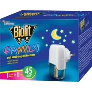 
				Biolit FAMILY elektrický odpařovač s tekutou náplní 1 + 27 ml, 45 nocí
		