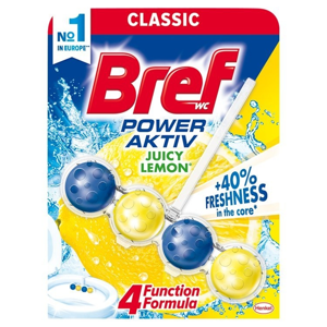 
				Bref Power Aktiv 4 Formula Lemon WC blok 50 g
		