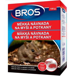 BROS měkká návnada proti myším, krysám a potkanům, 150 g