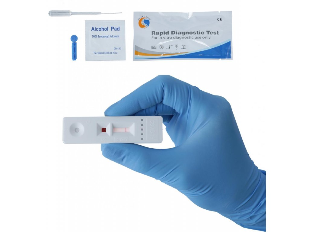 Certifikovaný rychlotest na COVID-19 a zjištění protilátek v krvi - 1 ks