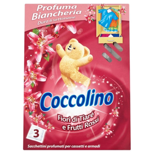 
				Coccolino vonné sáčky vůně květů Tiaré a červených plodů 3 ks
		