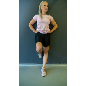 Dámske Fitness tričko Pink – Logo Muscle Aggressive XL
