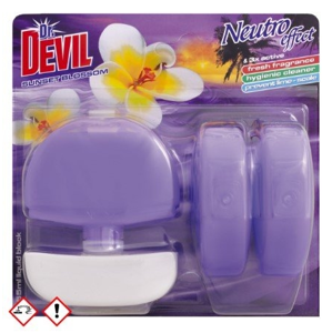 Dr. Devil 3v1 Sunset Blossom, tekutý WC blok, košíček + 3x náplň 55 ml