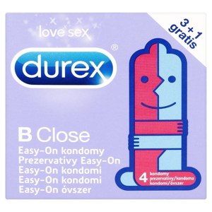 
				Durex B close easy-on kondomy pro snadnější nasazení 4ks
		
