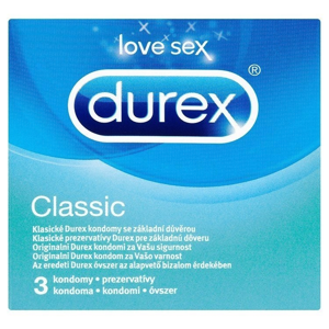 Durex Classic easy-on kondomy s lubrikantem 7 x 3 ks (21 ks)