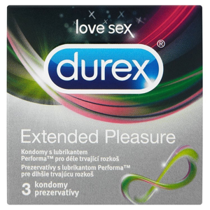 
				Durex Extended Pleasure kondomy 3 ks
		