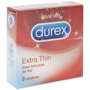 Durex Extra Thin kondomy 3 ks