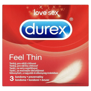 Durex Feel thin tenké kondomy pro větší citlivost 7 x 3 ks (21 ks)