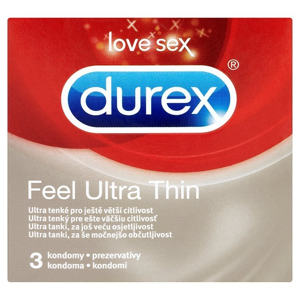 
				Durex Feel ultra thin (ultra tenké kondomy) 3 ks
		