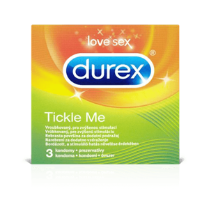 Durex Tickle me vroubkované kondomy pro zvýšenou stimulaci 7 x 3 ks (21 ks)