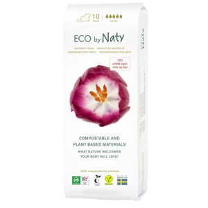 Eco Naty Dámské ECO mateřské vložky po porodu Naty (10 ks)