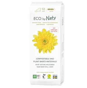 Eco Naty Dámské ECO vložky Naty - super (12 ks) - novinka