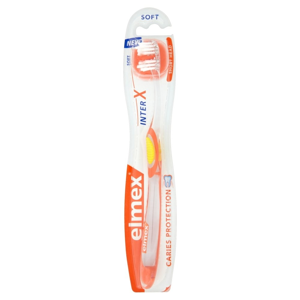 
				Elmex Caries Protection InterX Soft  zubní kartáček s krátkou hlavou, měkký
		