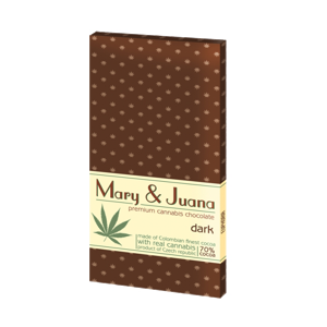 
				Euphoria Mary & Juana tmavá konopná čokoláda 80 g
		