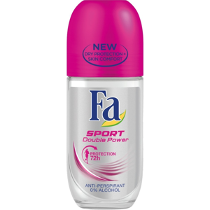 
				Fa Double Power Sporty Fresh kuličkový deodorant roll-on pro ženy 50 ml
		