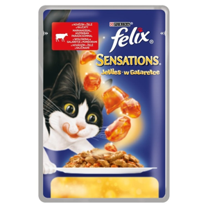 
				Felix Sensations hovězí v želé s rajčaty kapsička pro kočky 100 g
		