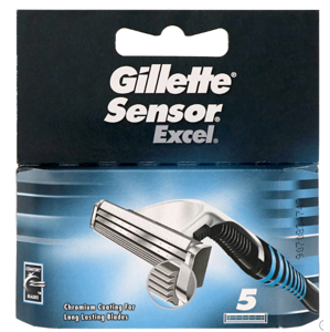 
				Gillette Sensor Excel, náhradní hlavice, balení 5 kusy
		