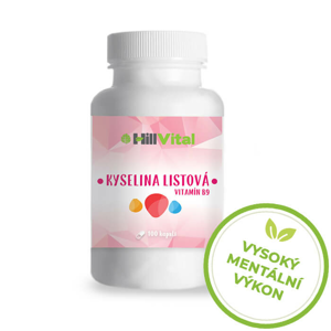 HillVital | B9 vitamín - kyselina listová (100 kapslí)