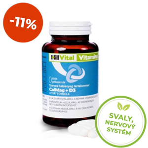 HillVital | CalMag + D3 vitamín - svaly, nervový systém 60 ks
