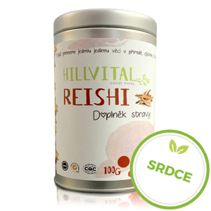 HillVital | Reishi - extrakt vzácné houby v práškové formě, 100 g