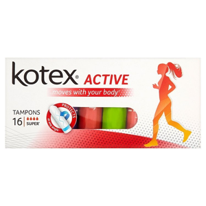 
				Kotex Active Super tampony 16 ks
		