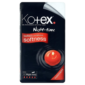 
				Kotex Night-time vložky 10 ks/bal.
		