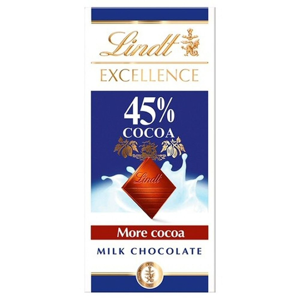 
				Lindt Excellence Mléčná čokoláda 45% 80g
		