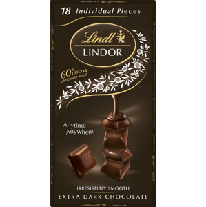 
				Lindt Lindor Extra hořká čokoláda s jemnou náplní 100g
		