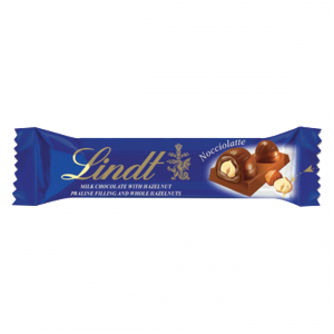 Lindt Lindor Noccionoir mléčná čokoládová tyčinka 40 g