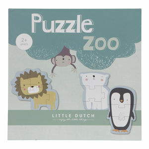 Little Dutch -Dřevěné puzzle Zoo
