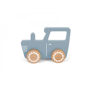 Little Dutch Dřevěný traktor modrý