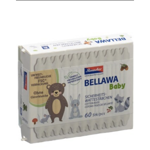 Lohmann&Rauscher Vatové tyčinky Bellawa Baby pro kojence 60ks